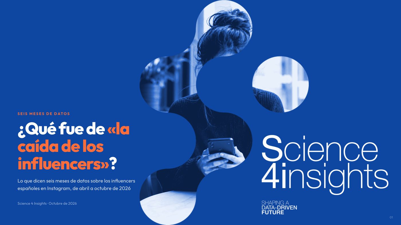 Portada del estudio sobre la caída de los influencers en Instagram